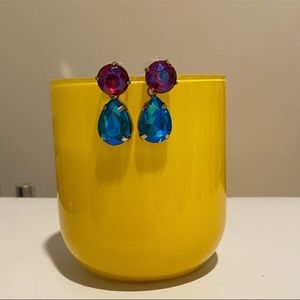 Rhinestone Drop Statement Earrings